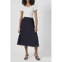 French Connection Pleated Solid Skirt - Black - S