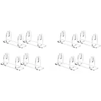 Semoic 8 Pcs Acrylic Fan Display Stand Folding Clear Fan Holder Easel Japanese Chinese Hand Fan Stand Foldable Handheld Fan