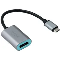 I-Tec USB-C – Display Port -videoadapteri, harmaa, turkoosi