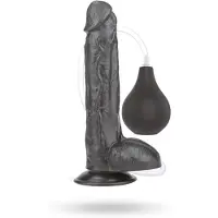 Vuxen Squirt Extreme Dildo Black 25,5cm