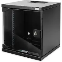 Digitus 254 MM (10") 6U WALL MOUNTING CABINET 330X312X300 MM, COLOR BLACK (RAL 9005) (DN-10-06U-B)