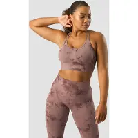 ICANIWILL Define Seamless Tie Dye Sports Bra Mauve