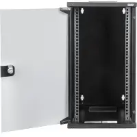 Digitus 254 MM (10") 12U WALL MOUNTING CABINET 592X312X300 MM, COLOR BLACK (RAL 9005) (DN-10-12U-B)