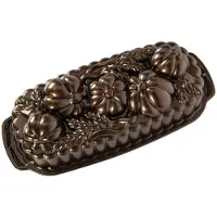Nordic Ware 93448 Vehn - ja kurpitsavaluvuoka, 6 kupin tilavuus, pronssi