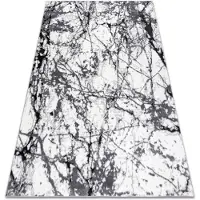 Rugsx Alfombra moderna COZY 8871 Marble, Mármol - Structural dos niveles de vellón gris 140x190 cm