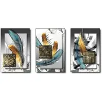 DKD Home Decor Painting DKD Home Decor Modern (53 x 3,5 x 73 cm) (3 Units)