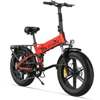ENGWE Sähkökäyttöinen taittolähetin - - ENGINE X - Irrotettava akku 48 V 13 Ah - Toimintasäde 120 km - Punainen