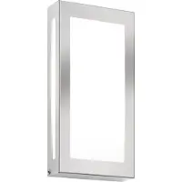 CMD LED-seinävalaisin Aqua Rain Mini liiketunnistimella, ruostumaton teräs, Alumiini/harmaa/sinkki, Ruostumaton teräs, Moderni