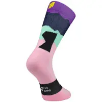 Sporcks Alsace Pink Purple Socks, Size L