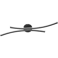 LINDBY Led Ravion , Musta, Olohuone/ruokailutila, Alumiini, Moderni