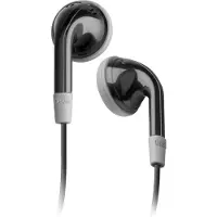 SBS Earset wired stereo Duo jack 3.5 mm with microphone and answer button - Black