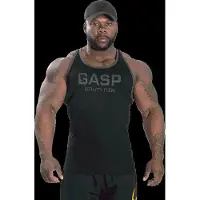 Gasp Ribbed T-Back, Black S