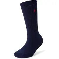 Ralph Lauren Cotton-Blend Crew Socks - Blue - ONE SIZE