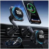 ESR OmniLock CryoBoost MagSafe Pidin / 25W laturi 58W kaksoisporttisella autolaturilla ja USB-C-kaapelilla varustettuna