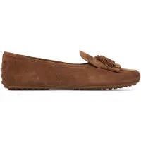 Ralph Lauren for woman. 802P22310005 Brown suede Tayte loafers (40), Leather, Flat, None, Casual, Classic