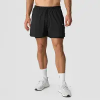 ICANIWILL Stride 2-In-1 Shorts M - Black - S