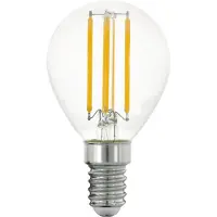 Eglo LED-lamppu P45 Mini ball 4W/827 470 lumen clear E14