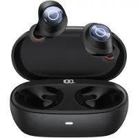 Baseus Bowie MA20 Pro True Wireless Nappikuulokkeet - hybridi ANC, läpinäkyvä tila, 38h akku, IPX6 - musta - musta