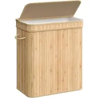 Hobby Hall Pyykkikori 54,5x34,5x61 cm Beige Bambua