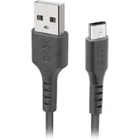 SBS TECABLEMICRO2K, 2 m, USB A, Micro-USB B, USB 2.0, Musta
