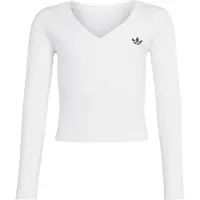 Adidas Originals Slim Mini Rib Wrap Top Pitkähihainen V-aukkoinen T-paita