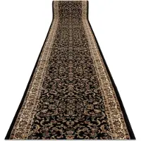 Rugsx Alfombra de pasillo HEAT-SET ROYAL ADR 1745 negro 80 cm 80x310 cm