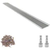 DUOKU Rännikouru 152,4 mm--Alumiiniseos suoja ruostumattomasta teräksestä valmistetulla mikroverkkolla