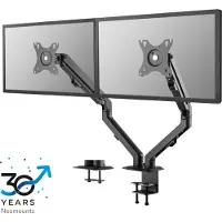 NeoMounts FLAT SCREEN DESK MOUNT (STAND/GROMMET) 2 SCREENS BLACK (FPMA-D650DBLACK)
