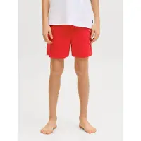 Jack & jones Junior Uimashortsit 'JPSTMaui Wave' punainen / valkoinen