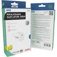 Wave 100W pikalataava USB-C GaN verkkolaturi
