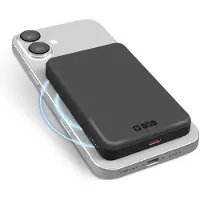 SBS Varavirtalähde 5000 mAh MagSafe Qi2 TEBB5000QI2 musta