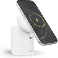 SBS 2-in-1 Wireless Magnetic Charging Station - White