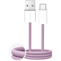 Puro Fabrik 2.0 10W USB-A - USB-C punottu kaapeli 1.5m - vaaleanpunainen