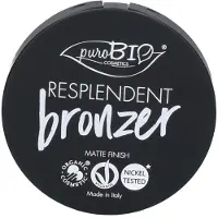 PuroBIO cosmetics Resplendent aurinkopuuteri antaa mattavaikutelman sävy 03 Beige Brown 9 g