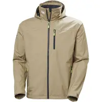 Helly Hansen for man. 34443 Crew Hooded Jacket 2.0 beige (XXL), Casual, Sport, Multisport, Polyester