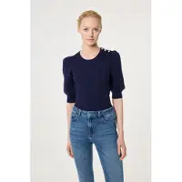 Fabienne Chapot Molly Short Sleeve Pullover - Navy - XL