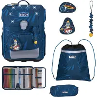 Scout Neo LED Koulureppu-setti 8-osainen Harmaa