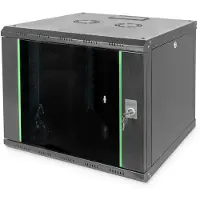 Digitus 9U WALL MOUNTING CABINET, UNIQUE 509X600X600 MM, COLOR BLACK (RAL 9005) (DN-19 09U-6/6-SW)