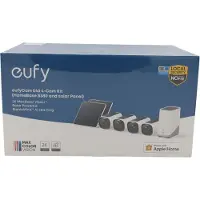Eufy eufyCam E40 IP-kamera, 4 kameran sarja + HomeBase S380 + aurinkopaneeli