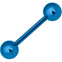 Wildcat Barbell Anodised - 1,6 mm, 25,0 mm, 6,0 mm, Dunkel-Blau
