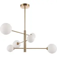 Light Prestige Riippuvalaisin Dorado Lp-002/6p, 6xg9, 79cm, kulta/valkoinen