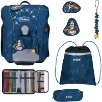 Scout Micro Koulureppu-setti 5-osainen Sininen