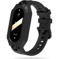 Tech-Protect Xiaomi Smart Band 8/9 NFC panssarihihna ja kotelo - musta