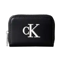 Calvin Klein Bold Ck Medium Zip Around - Black - ONE SIZE