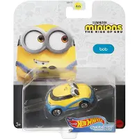 Hot Wheels -hahmoautot Minions Gru Bobin nousu 1:64-mittakaavan painevalettu ajoneuvo 4/6