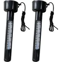 Exogio 2X Pool Thermometer,Pool Temperature Thermometer Floating Easy Read,for Outdoor and Indoor Swimming Pools and Spas