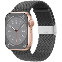 CaseOnline Punottu elastinen rannekoru Apple Watch 8 (45mm) - skygrey
