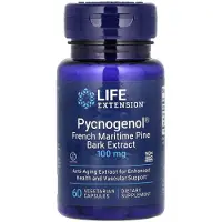 Life Extension , Pysyvä Pycnogeenoli, Ranskan merenrannan mäntykangaspuitte, 100 mg, 60 kasvissyöjäkapsulia