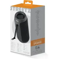 STREETZ – S250, Bluetooth-kaiutin, 2x5W, musta (S250-BLK)