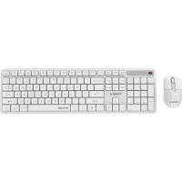 Gembird KBS-WMS-01-W Silent Key Pro Business langaton pöytäsetti, valkoinen, amerikkalainen asettelu